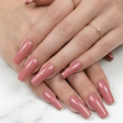 【ロングネイル】チップ長さ出し10本 ＋ ワンカラー✨