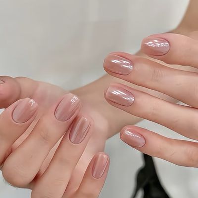 【自爪】パール感オーロラミラーネイル☆7280