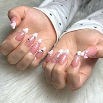 【ネイルチップ10本長さだし】💅
つけ放
題＋シンプルデザン💅
