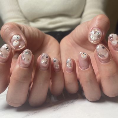 雪だるま⛄️ネイル💅