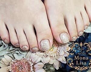 (( FOOT )) ケア込★ラメワンカラー　