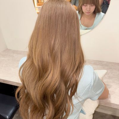人気No. 1☆透明感ハイトーン×ケアブリーチ+カット&TR付