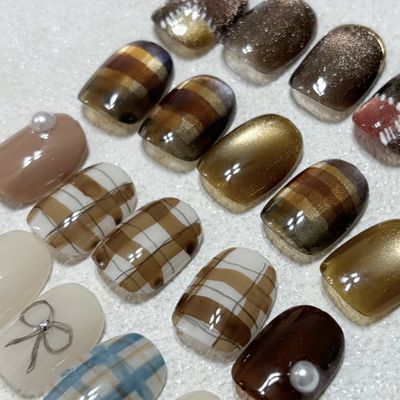 定額【チェックネイル】