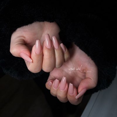 (hand)【Mチップ長さだし・ベーシック】ワンカラー/フラッシュ/ラメ/グラデ