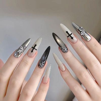 チップ長さ出し10本【オフなし】6本デザイン