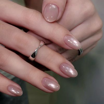 【美大生‼️ネイリスト】【光を追う】SNS爆人気ビー玉マグネットネイル 