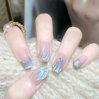 【チップ長さ出し】🧜🏻‍♀️人魚姫（3D）·シンプルデザイン