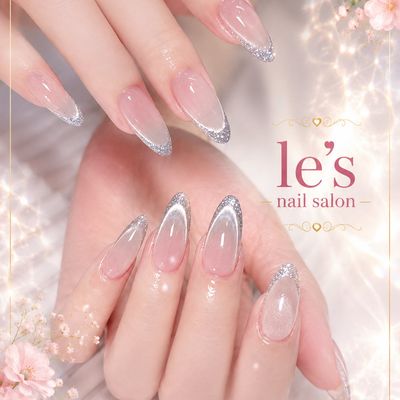 自爪　グラデーション／フレンチ／ミラー