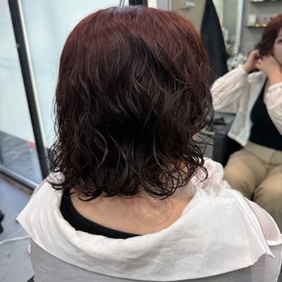 カット×パーマ×カラーのフルコース