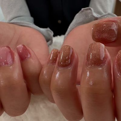 hand･:*ワンカラーnail