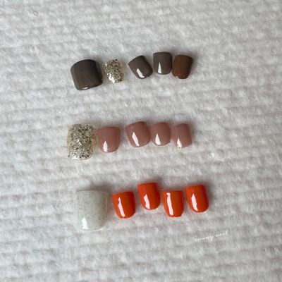 foot nail ワンカラー