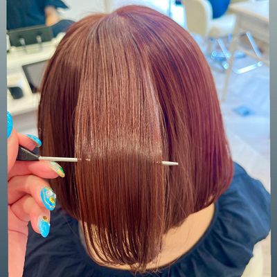 ヘッドスパ+頭浸浴+艶カラー＋トリートメント
