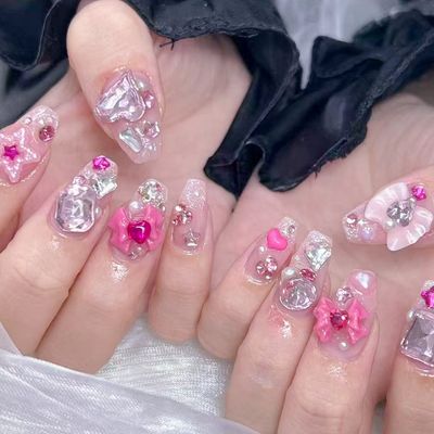 【コスパ最高★期間限定】チップ長さ出し10本持ち込みデザイン¥11970