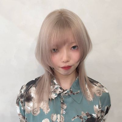カット＋リタッチブリーチ+カラー