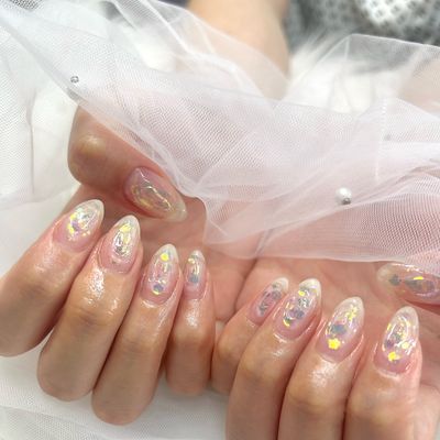塗りかけネイル