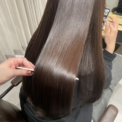 〖🎀大人気menuを限定価格で🪄︎︎〗cut+髪質改善ストレート🪞