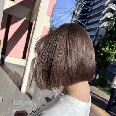 透明感カラー＋カット＋トリートメント