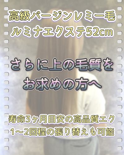 【リペア可能ハイランクレミー毛】ルミナエクステ60枚〜100枚