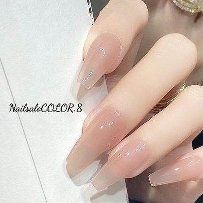 【深爪OK！長さ出し10本】韓国ネイルカラー1色❣️