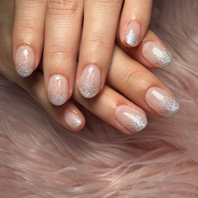 ラメグラデーションネイル(フラッシュジェルok✨)