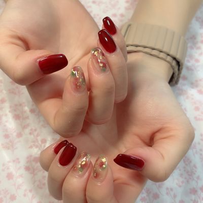 シンプル＋4本アート