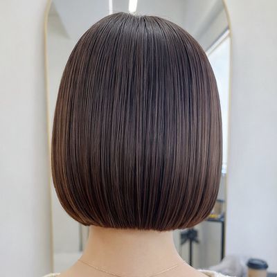 【髪質改善】地毛風ストレート+似合わせカット+シルクトリートメント