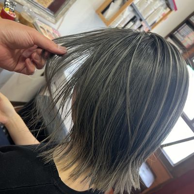 カラー(ケアブリーチ)カットヘアマスク