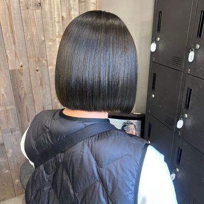 白髪染め+小顔カット+クイックTR