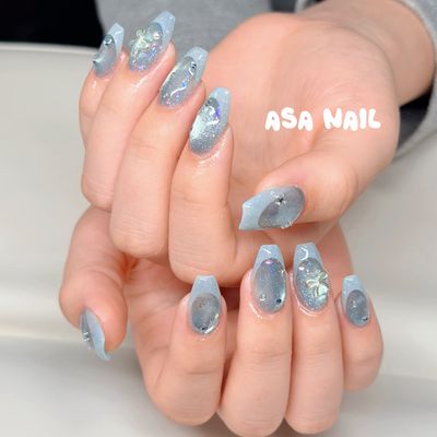 (オフ込み)チップ長さだし✨持ち込みデザイン✨パーツ付け放題💎