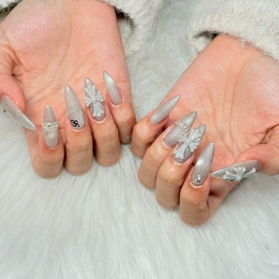 【 長さ出し10本】デザインフルネイル(オフは選択してね)