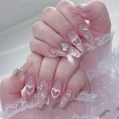 💓超人気ハートマグネットネイル💅