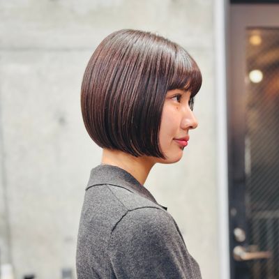 似合わせ小顔ショートカット ・ボブ& 髪質改善カラー&最高級トリートメント
