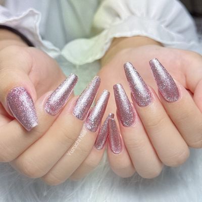 自店付替オフ➕チップ長さ出し10本➕ ワンカラーマグネット/ワンカラーミラー/フ