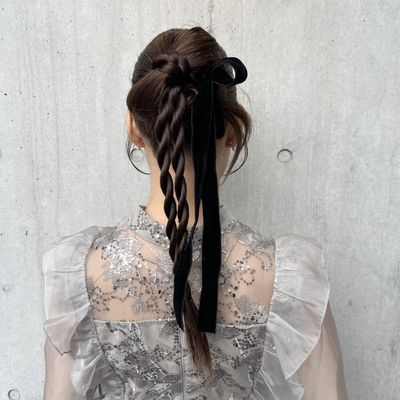 🎀ヘアセット・ヘアアレンジ🎀《編みおろし/ゆるふわ/結婚式/お呼ばれOK》