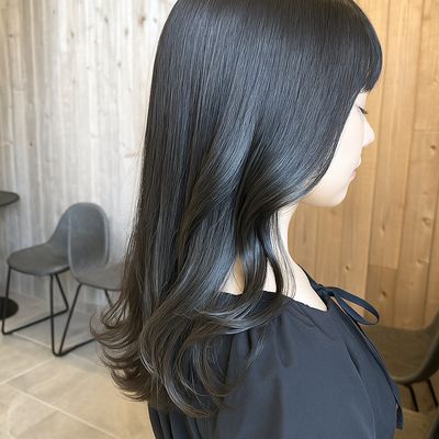 【✨艶髪✨】小顔カット+艶髪カラー+髪質改善トリートメント