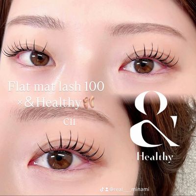 【&Healthy🍒】まつげパーマ＋フラットラッシュ◇100本