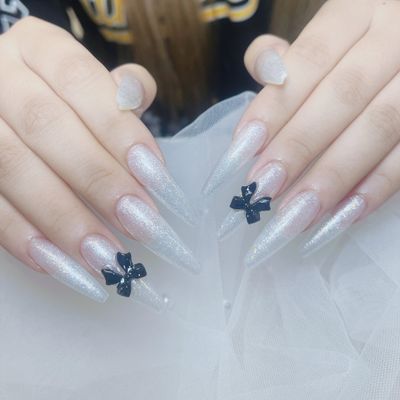 🎊チップ長さ出し🎊ワンカラー＋パーツ2個or埋め尽くし2本