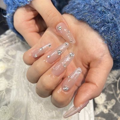 ✨おすすめ✨ワンカラー＋10本スートン盛り放題✨［チップ長さ出し］