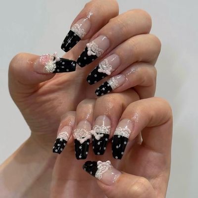 🖤 レースドットネイル🖤¥12000円＝＞7500円