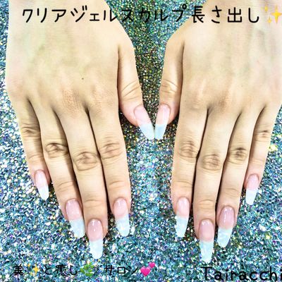 #ジェルスカルプ ✨#クリア （ #長さ出し ）