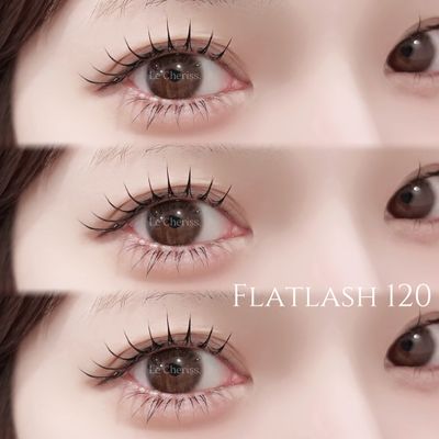 【マツエク】フラットラッシュ120本
