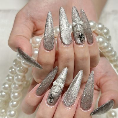 【Hand】🎀チップ長出しマグネットorフラッシュ➕大きいパーツ2個10500