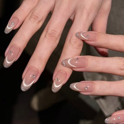 NEW🌟マグネットフレンチ光➕フラッシュフレンチ💍オフィスでも浮かないキラキラ感
