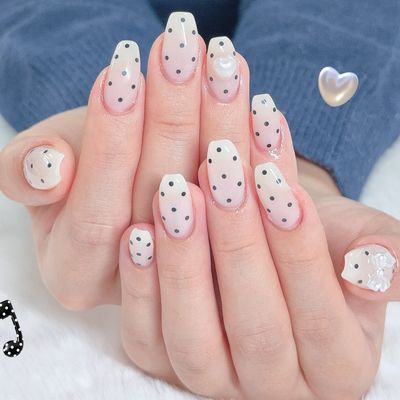 	【春の大人気】 10本ドットネイル