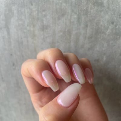 ミラーネイル💅
お爪を削らないpara gel使用🦋🦋