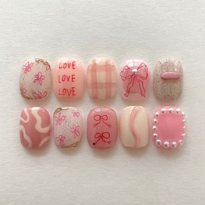 韓国っぽ手描きデザイン🎀120分やり放題🎀持ち込み🉑！オフ無料！フィルイン無料！