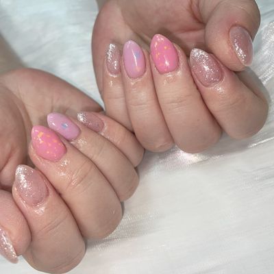 🩵チュルチュルネイル🩷カラーのみ（パーツ２個サービス）(ケア込み)