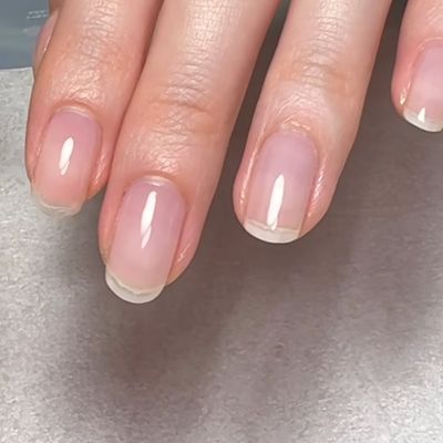 hand🧸職場ネイルNGの方も◎【自爪風クリアジェル】