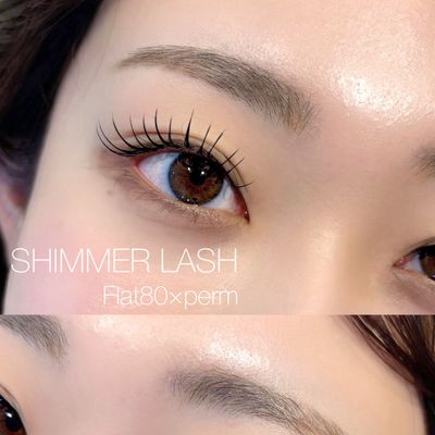 【SNSで話題🎀アンドヘルシー️🫧】フラットラッシュ80本➕まつ毛パーマ