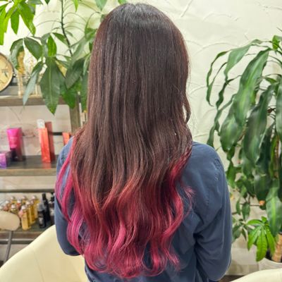 💟巻いてさらに可愛く💟💎グラデーションカラー＋CMCトリートメント💎